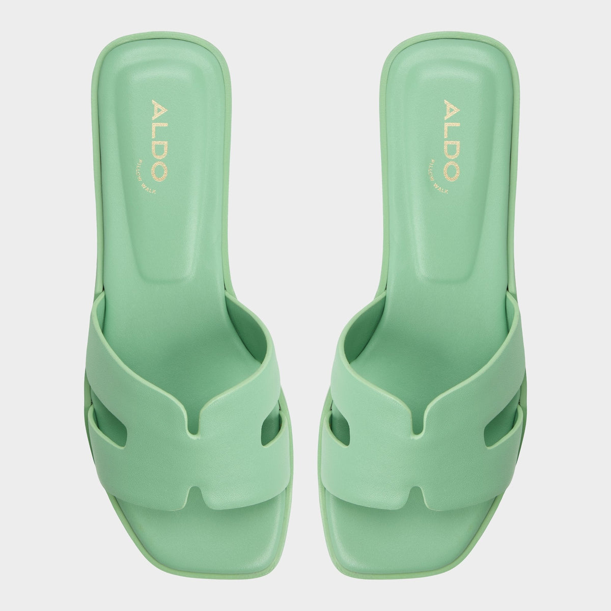 Itsandal Medium Green Women's Flats - Slide sandal | Aldo
