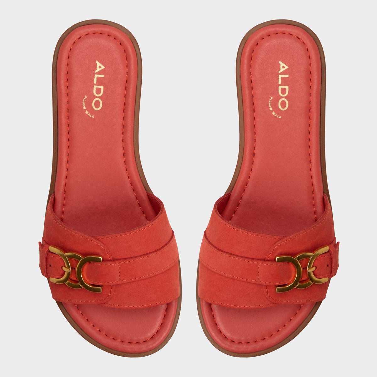Dallaedar Medium Red Women's Flats - Slide sandal | Aldo