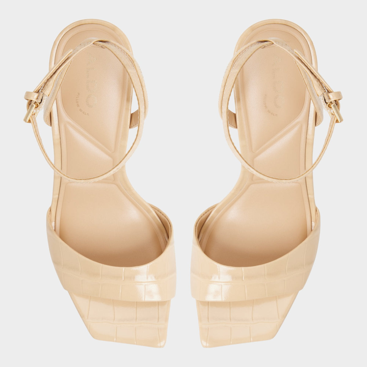 Harmonious in Medium Beige - Strappy heeled sandal | Aldo