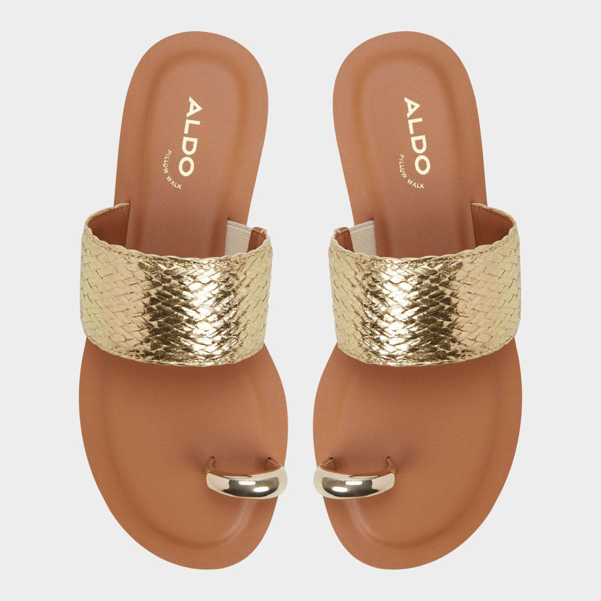 Beachwalk Gold Women's Iridescent metallics - Slide sandal | Aldo