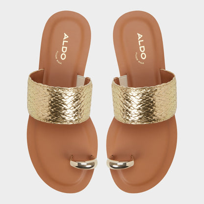 Beachwalk Gold Women's Iridescent metallics - Slide sandal | Aldo