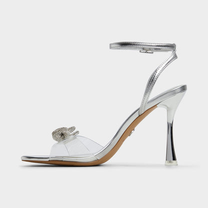 Ozley Silver Women's Strappy Heels - Strappy heeled sandal | Aldo