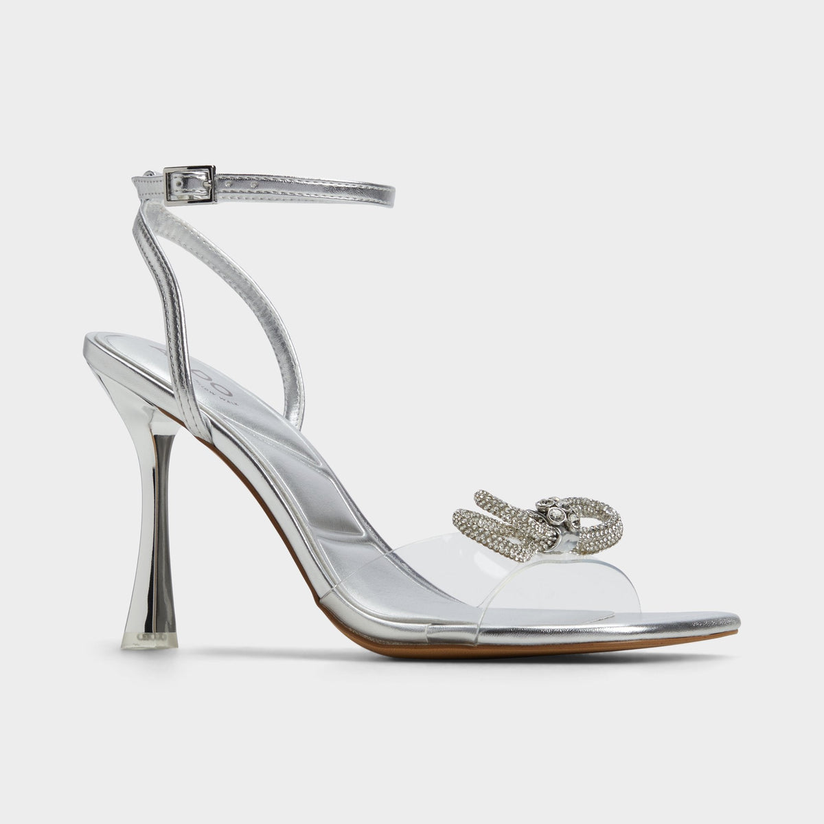 Ozley Silver Women's Strappy Heels - Strappy heeled sandal | Aldo