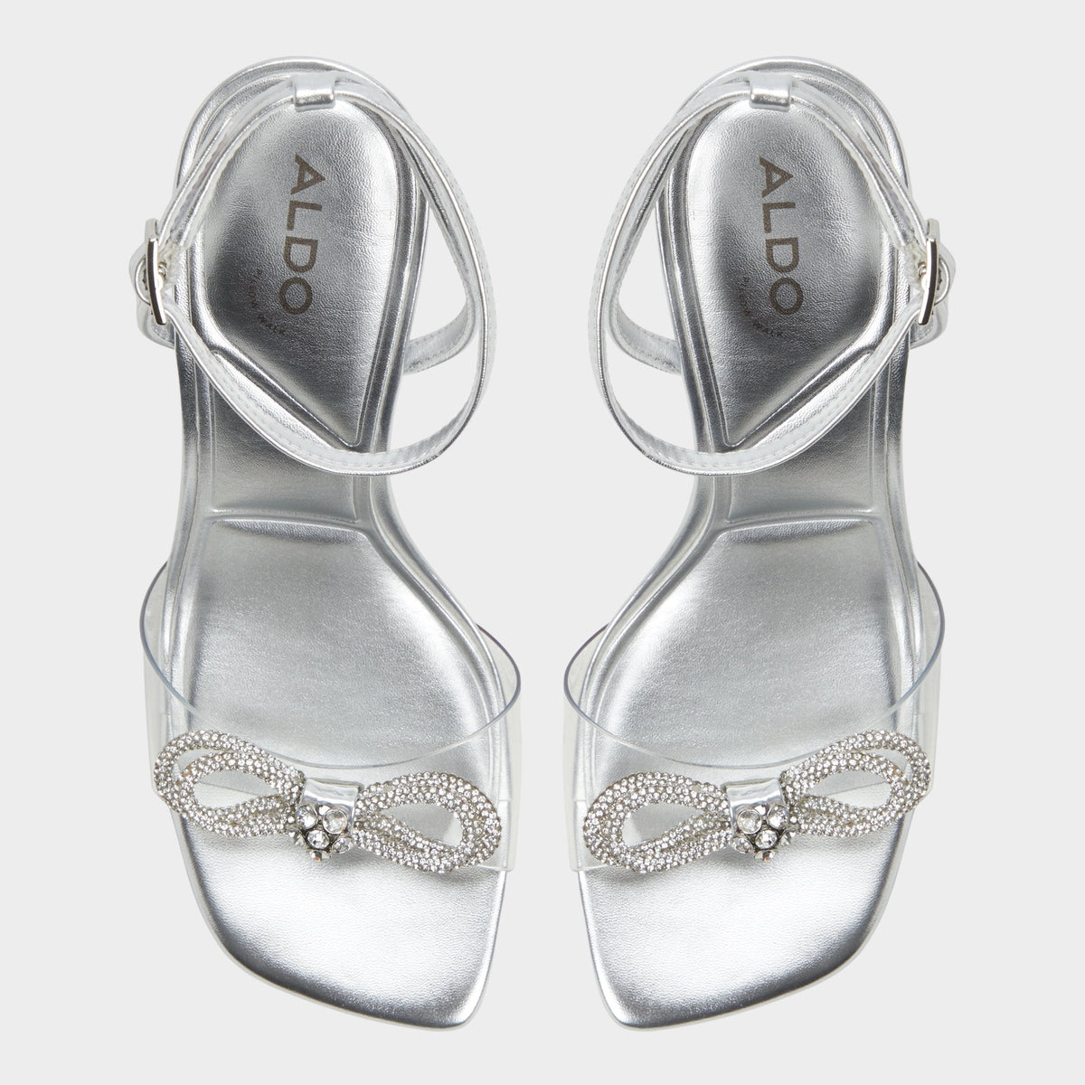 Ozley Silver Women's Strappy Heels - Strappy heeled sandal | Aldo
