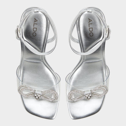 Ozley Silver Women's Strappy Heels - Strappy heeled sandal | Aldo