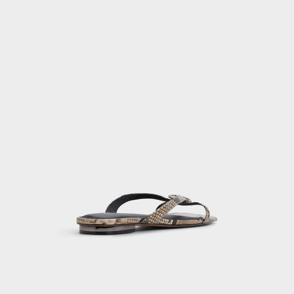 Iliria White/Black Women's Flats - Slide sandal | Aldo
