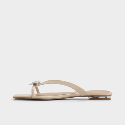 Iliria Beige Women's Flats - Slide sandal | Aldo