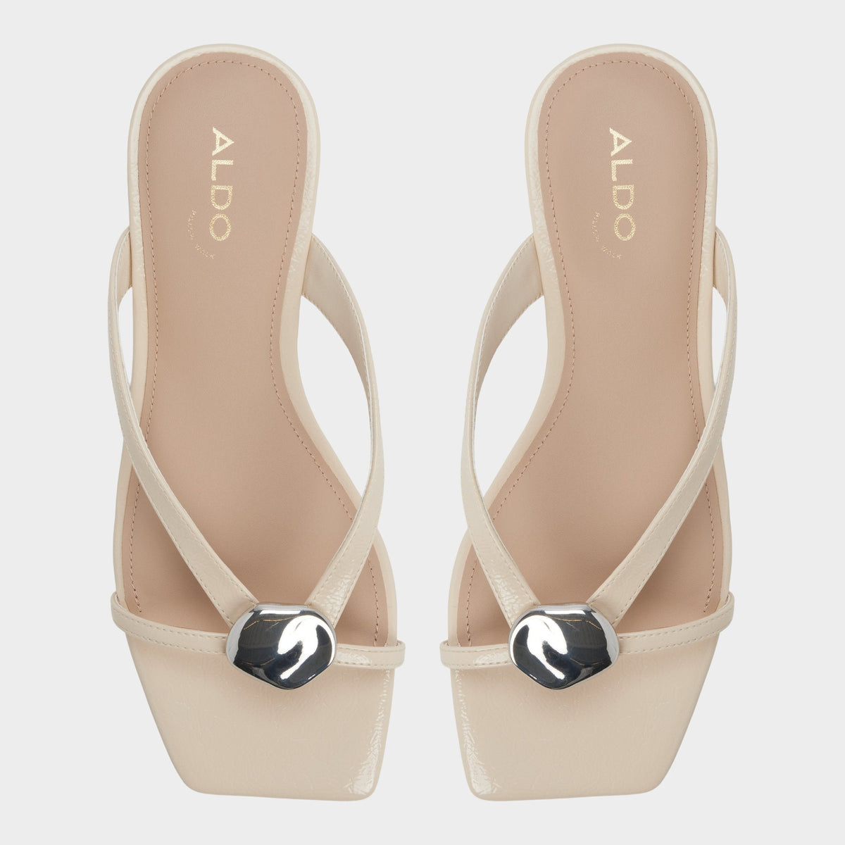 Iliria Beige Women's Flats - Slide sandal | Aldo