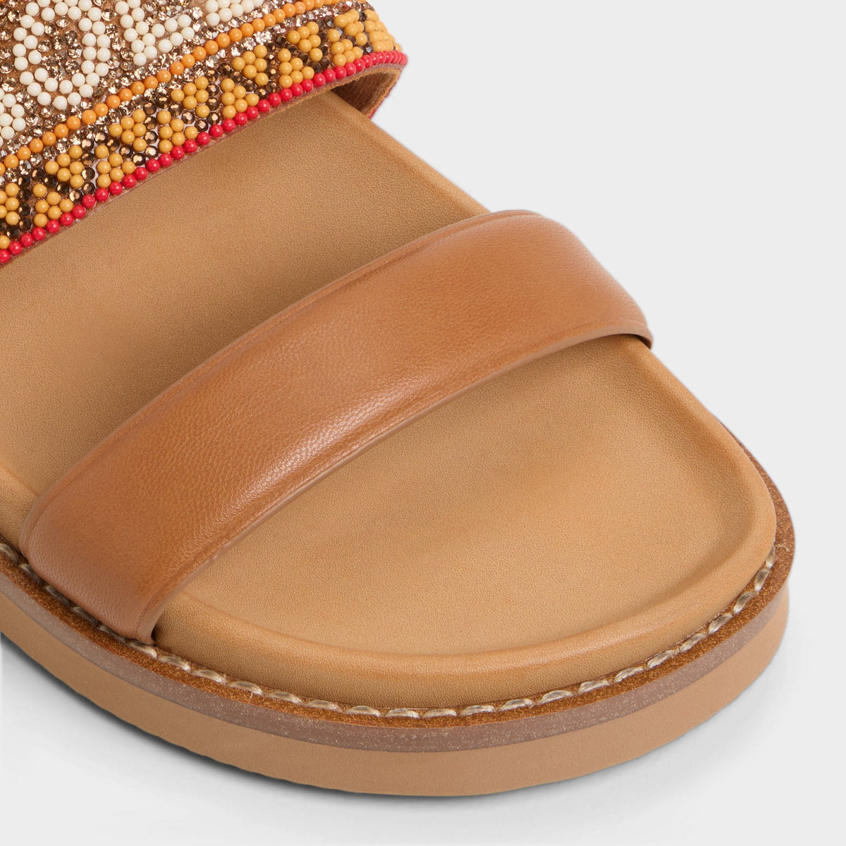 Beachvacay Brown Multi Women's Footbed sandals -  | Aldo