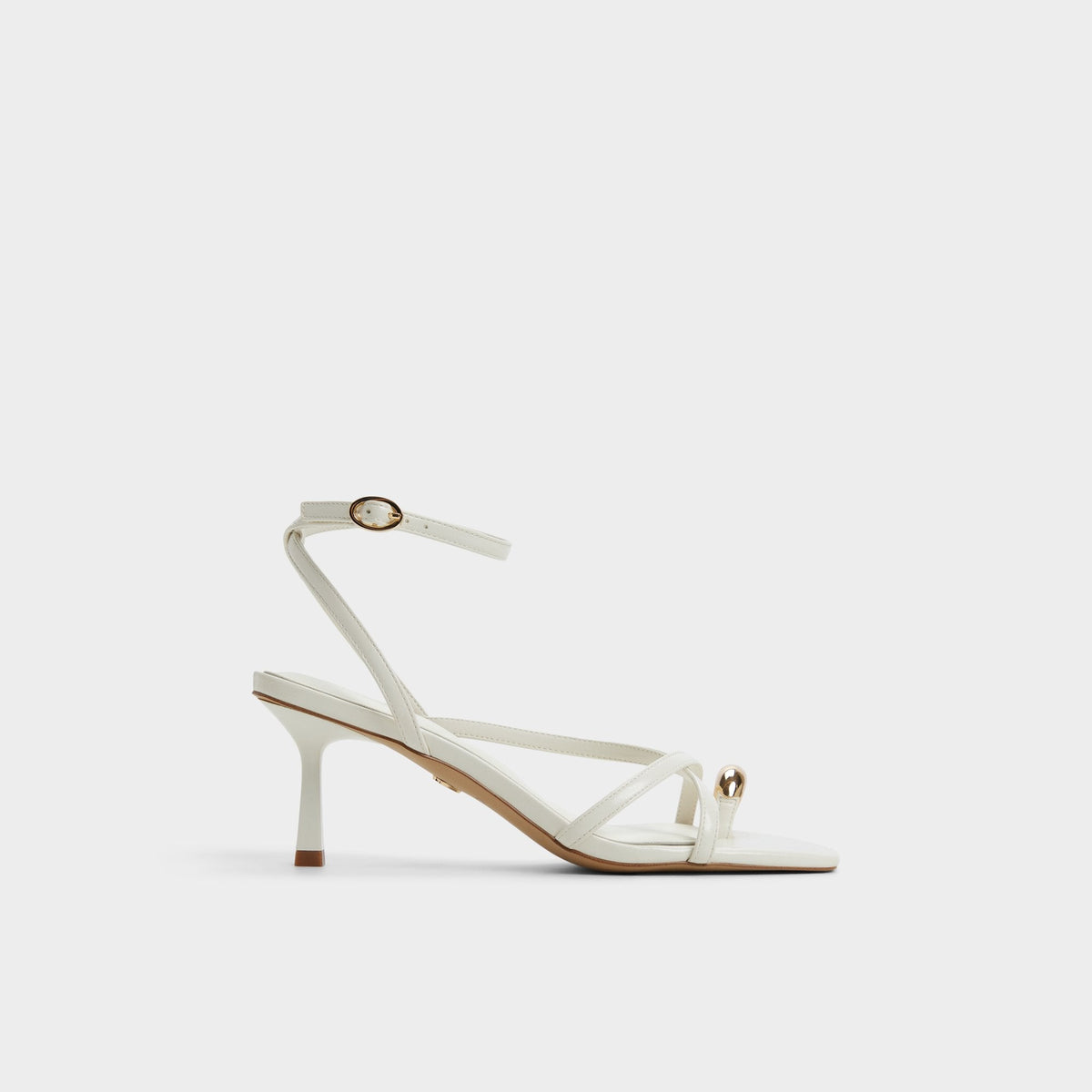 Elodiah White/Bone Women's Travel essentials - Strappy heeled sandal, Stiletto heel | Aldo