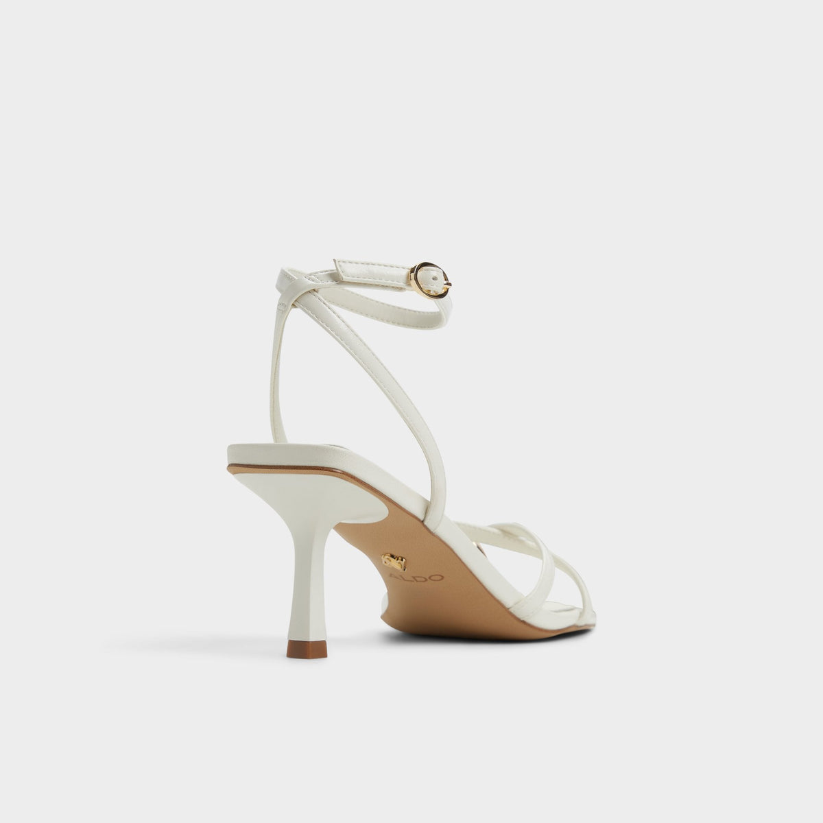 Elodiah White/Bone Women's Travel essentials - Strappy heeled sandal, Stiletto heel | Aldo