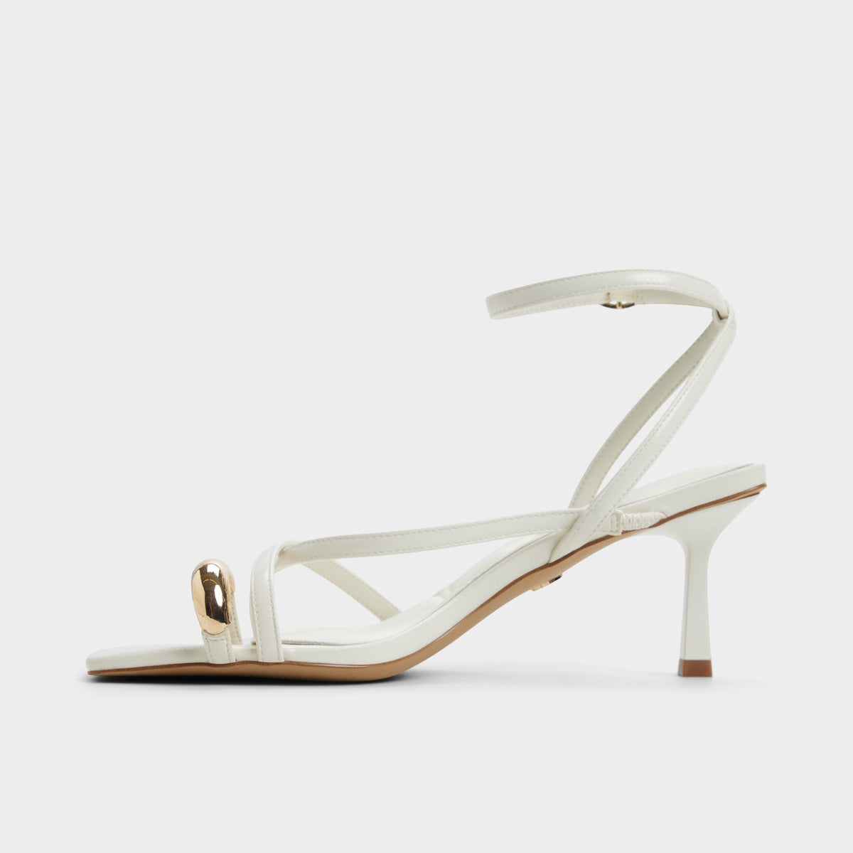 Elodiah White/Bone Women's Travel essentials - Strappy heeled sandal, Stiletto heel | Aldo