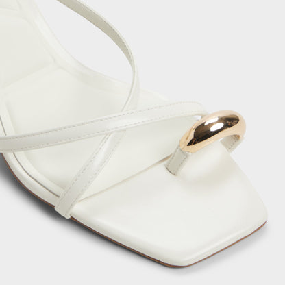 Elodiah White/Bone Women's Travel essentials - Strappy heeled sandal, Stiletto heel | Aldo