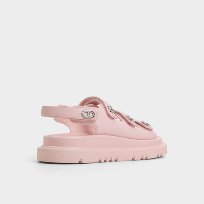 Halendar Light Pink Women's Footbed sandals - Footbed sandal, Footbed sandal | Aldo