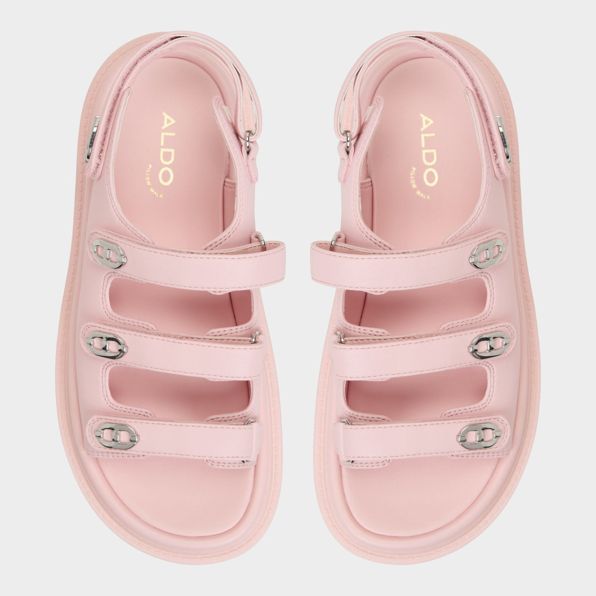 Halendar Light Pink Women's Footbed sandals - Footbed sandal, Footbed sandal | Aldo