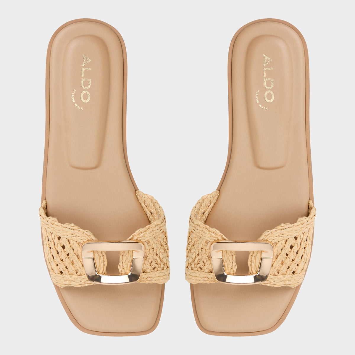 Tidella Natural Women's Flats - Slide sandal | Aldo