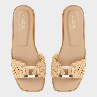 Tidella Natural Women's Flats - Slide sandal | Aldo