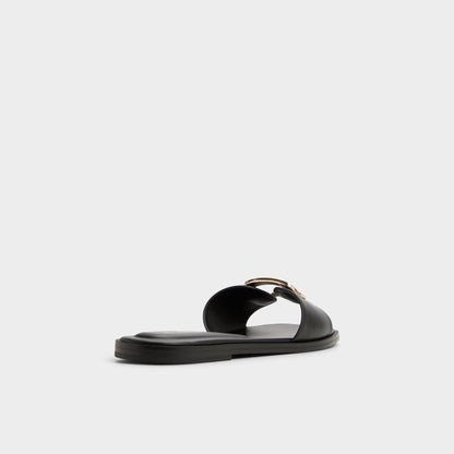 Tidella Black Women's Flats - Slide sandal | Aldo