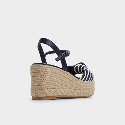 Annamarie Navy Women's Platform sandals - Wedge sandal | Aldo