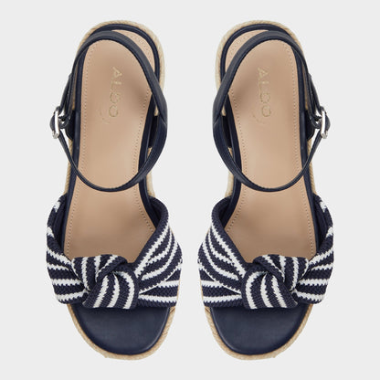 Annamarie Navy Women's Platform sandals - Wedge sandal | Aldo