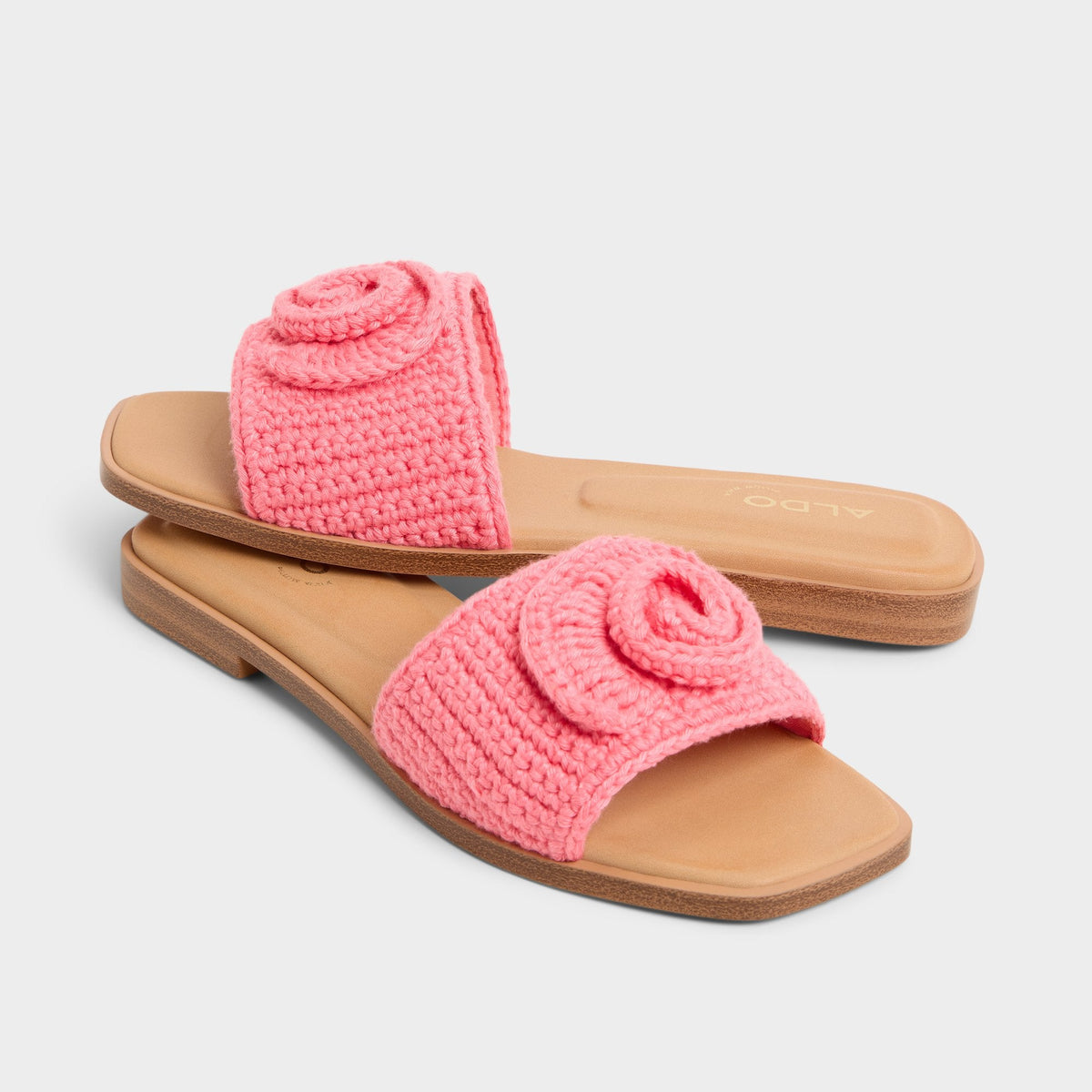 Sabbia Medium Pink Women's Flats - Slide sandal | Aldo