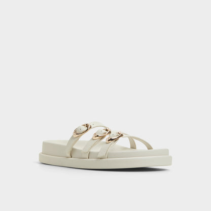 Zephyra White Women's Footbed sandals - Footbed sandal, Footbed sandal | Aldo