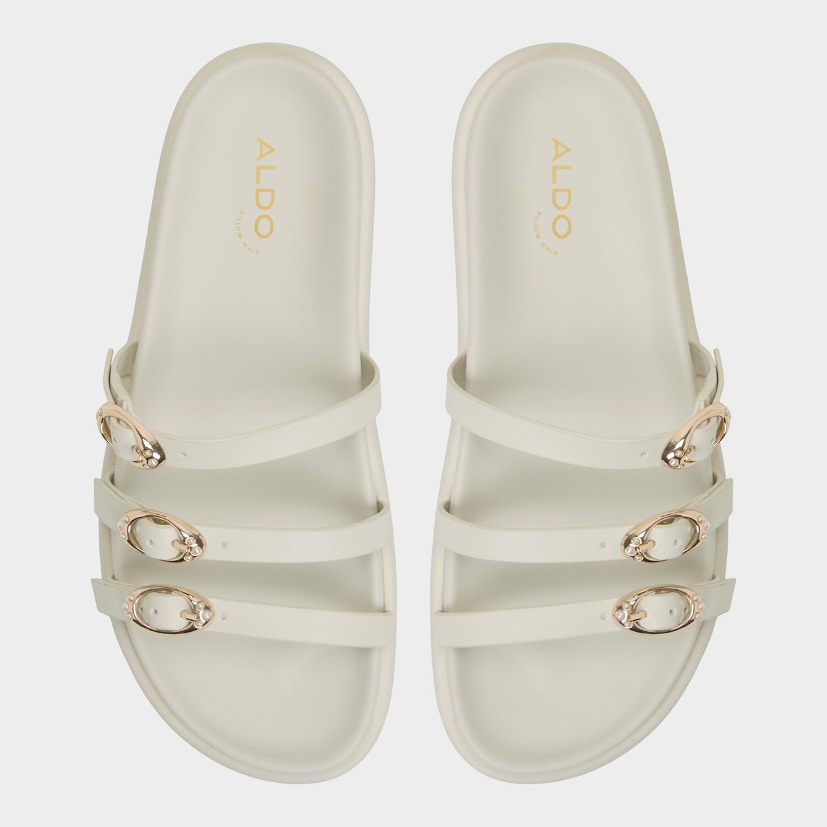 Zephyra White Women's Footbed sandals - Footbed sandal, Footbed sandal | Aldo