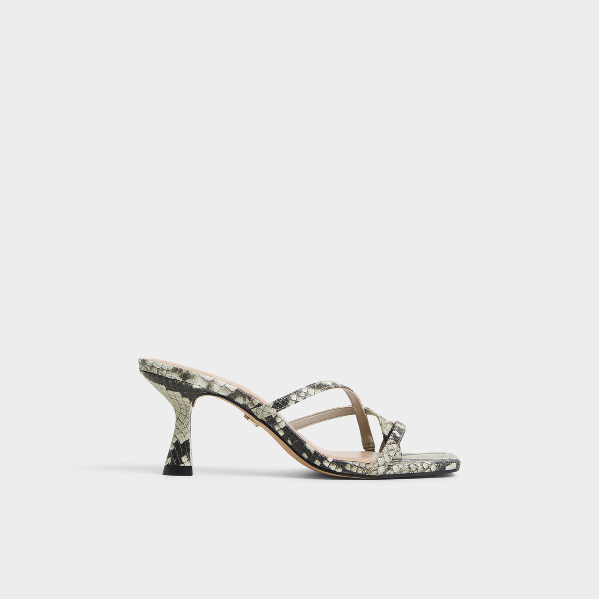 Calypsa White/Black Women's Animal Prints - Strappy heeled sandal | Aldo