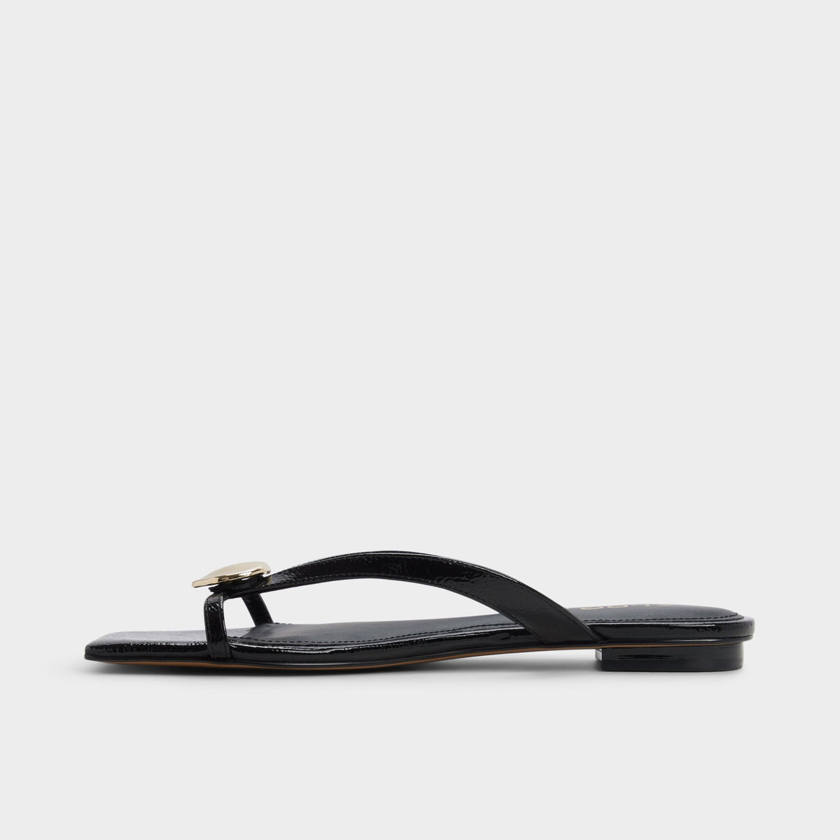 Iliria Black Women's Flats - Slide sandal | Aldo