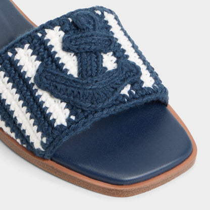 Sabbia Blue Combo Women's Flats - Slide sandal | Aldo