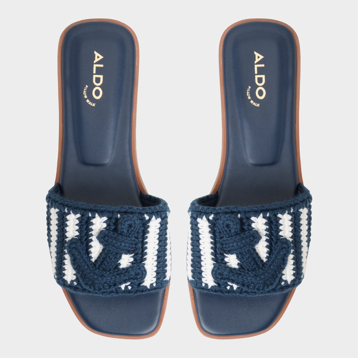 Sabbia Blue Combo Women's Flats - Slide sandal | Aldo