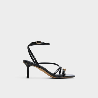 Elodiah Black Women's Travel essentials - Strappy heeled sandal, Stiletto heel | Aldo