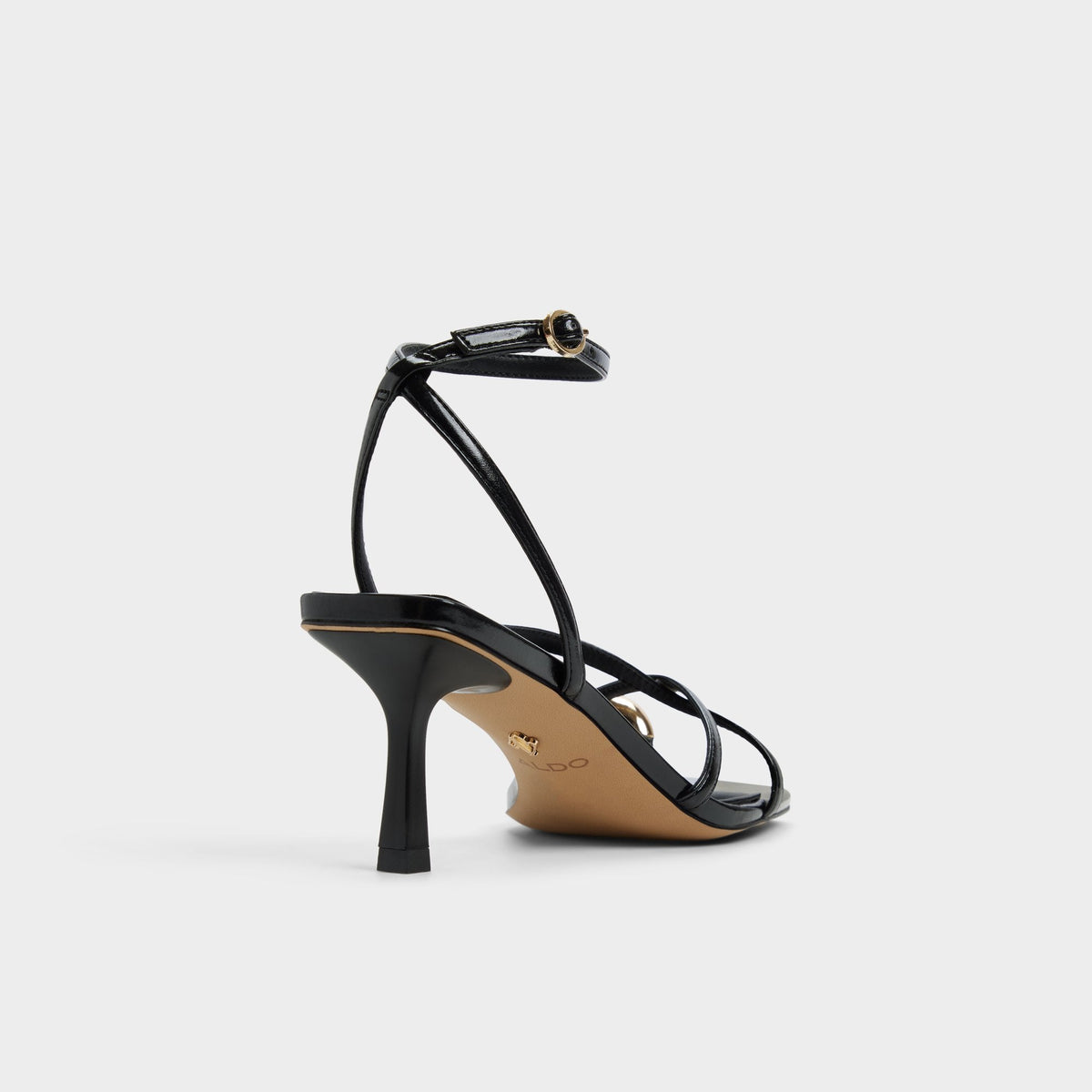 Elodiah Black Women's Travel essentials - Strappy heeled sandal, Stiletto heel | Aldo