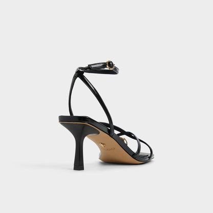Elodiah Black Women's Travel essentials - Strappy heeled sandal, Stiletto heel | Aldo