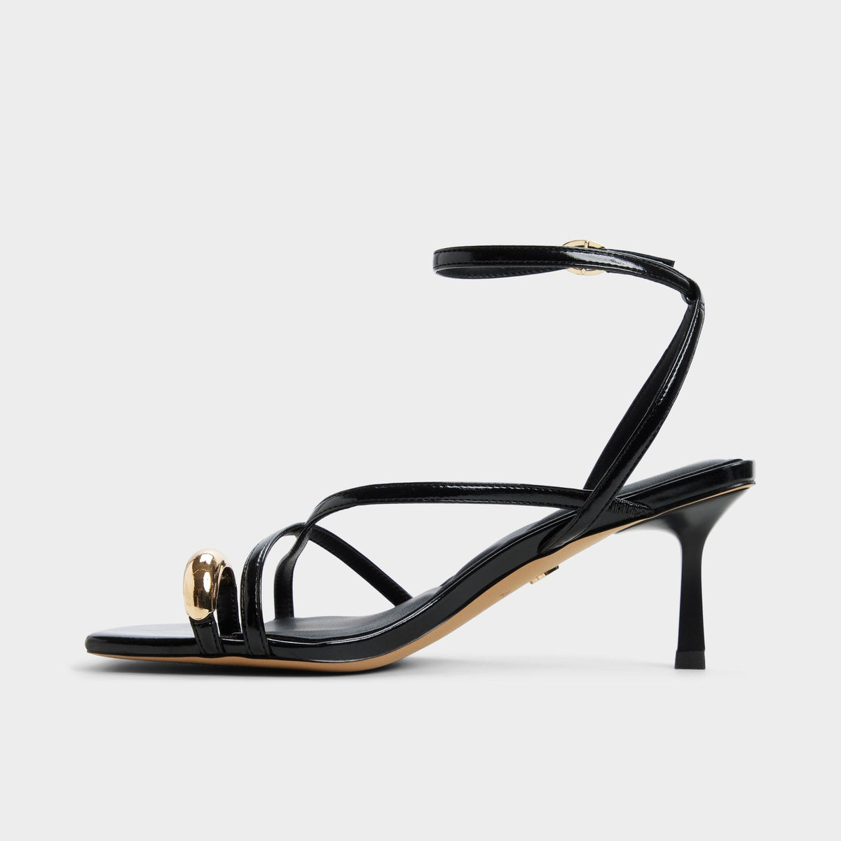 Elodiah Black Women's Travel essentials - Strappy heeled sandal, Stiletto heel | Aldo