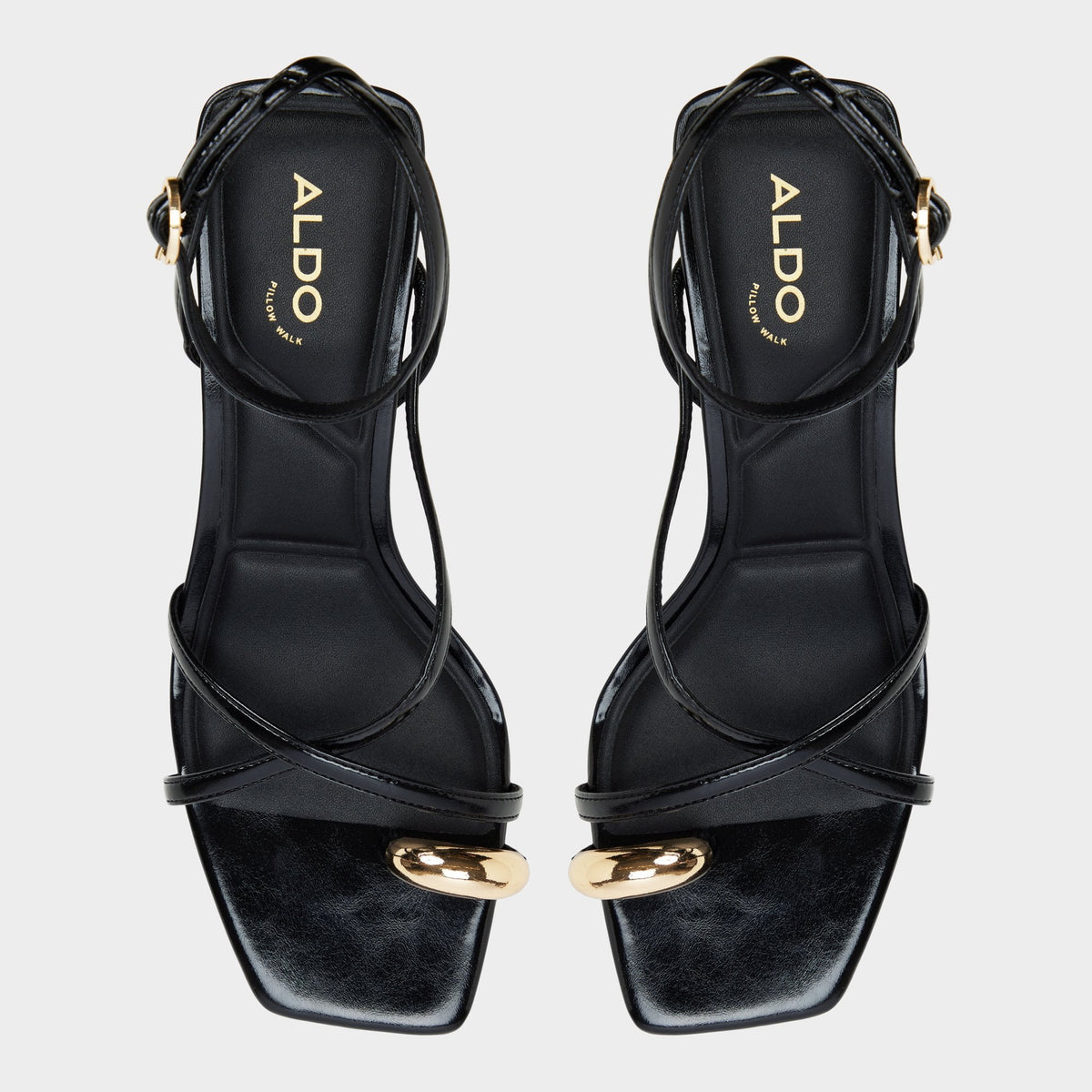 Elodiah Black Women's Travel essentials - Strappy heeled sandal, Stiletto heel | Aldo