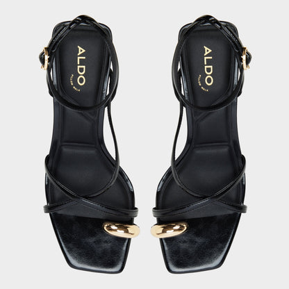 Elodiah Black Women's Travel essentials - Strappy heeled sandal, Stiletto heel | Aldo