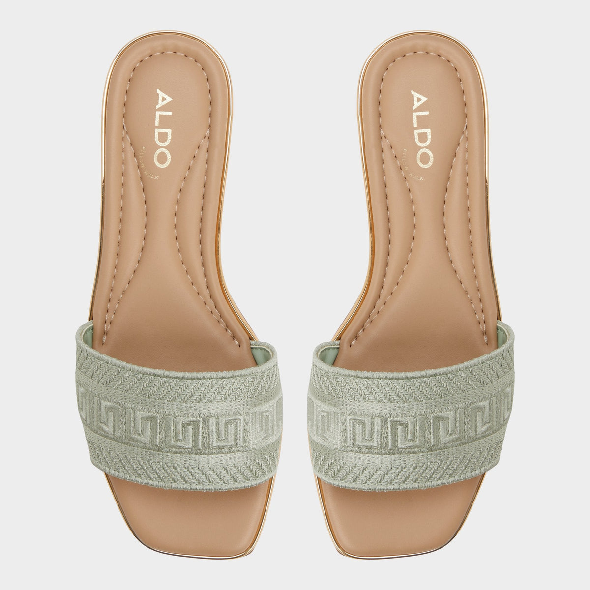 Oceania Other Green Women's Flats - Slide sandal | Aldo
