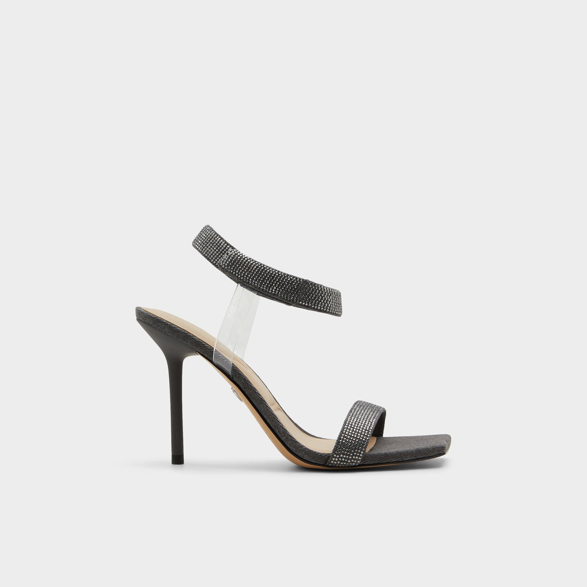 Rosy Dark Grey Women's Strappy sandals - Strappy heeled sandal | Aldo