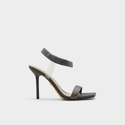 Rosy Dark Grey Women's Strappy sandals - Strappy heeled sandal | Aldo