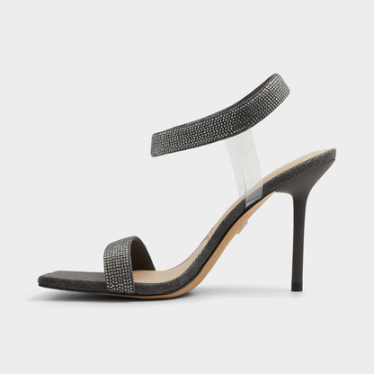 Rosy Dark Grey Women's Strappy sandals - Strappy heeled sandal | Aldo