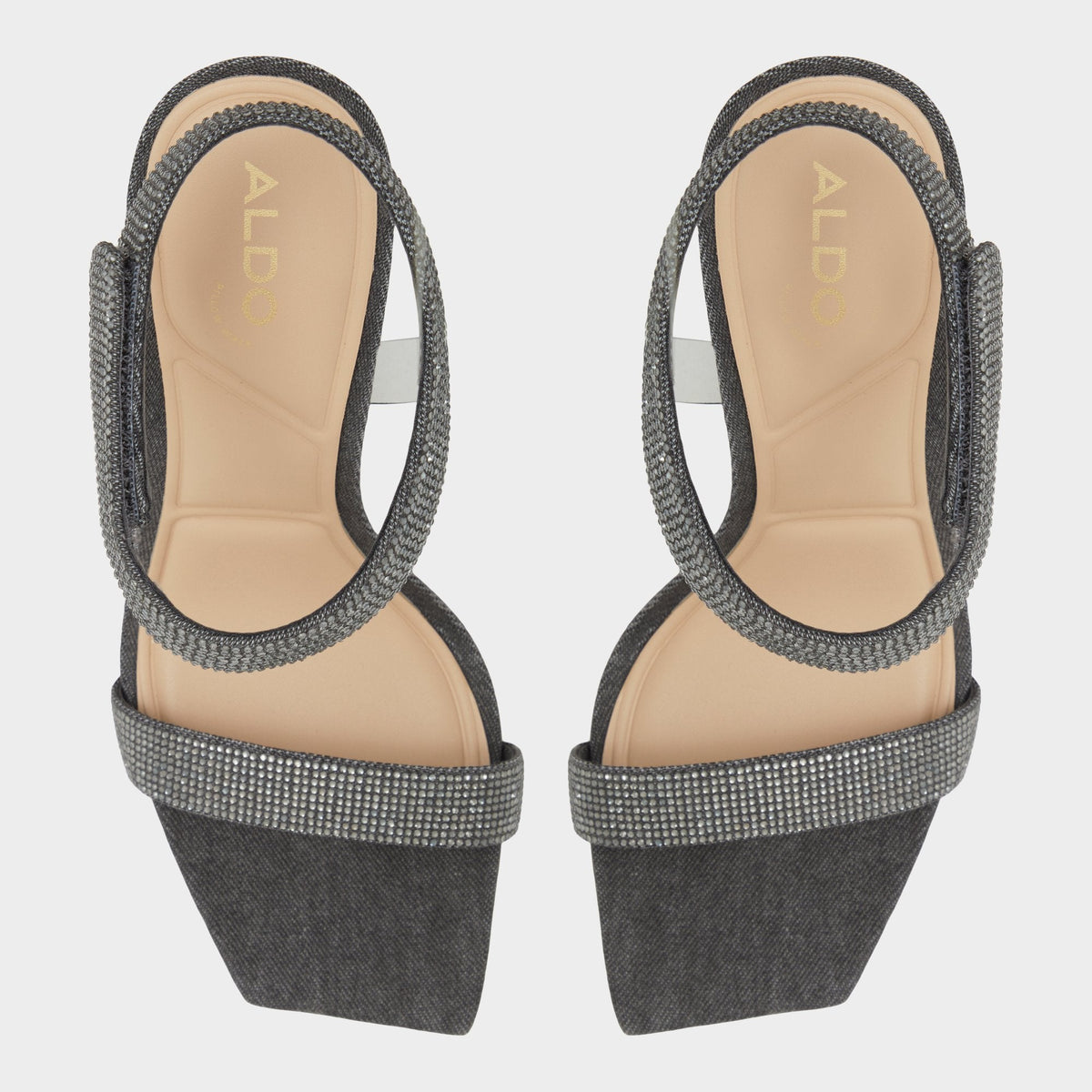 Rosy Dark Grey Women's Strappy sandals - Strappy heeled sandal | Aldo