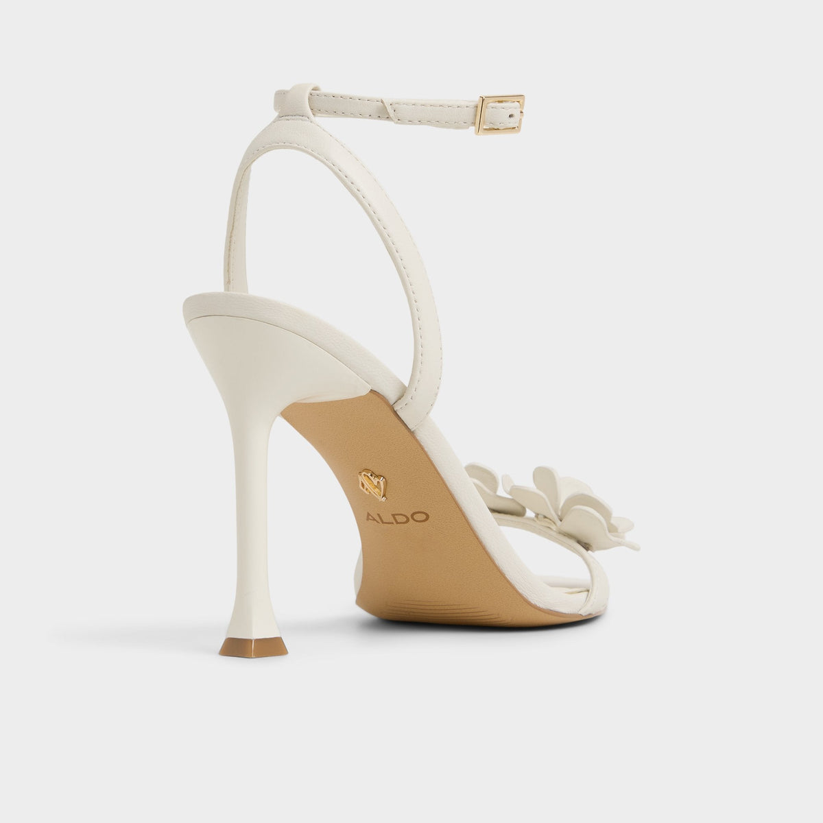 Daisylily White/Bone Women's Heeled sandals - Strappy heeled sandal, Stiletto heel | Aldo