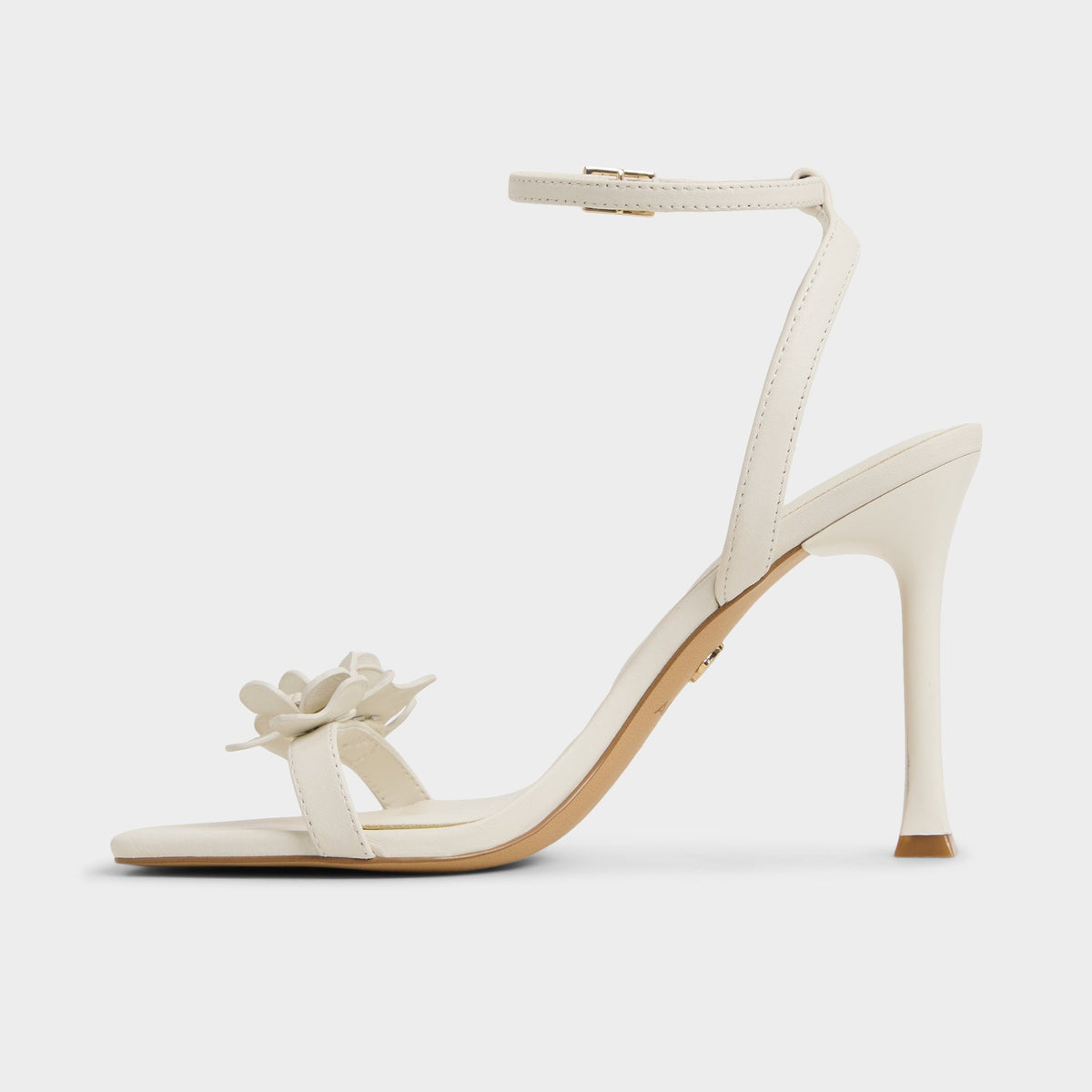 Daisylily White/Bone Women's Heeled sandals - Strappy heeled sandal, Stiletto heel | Aldo