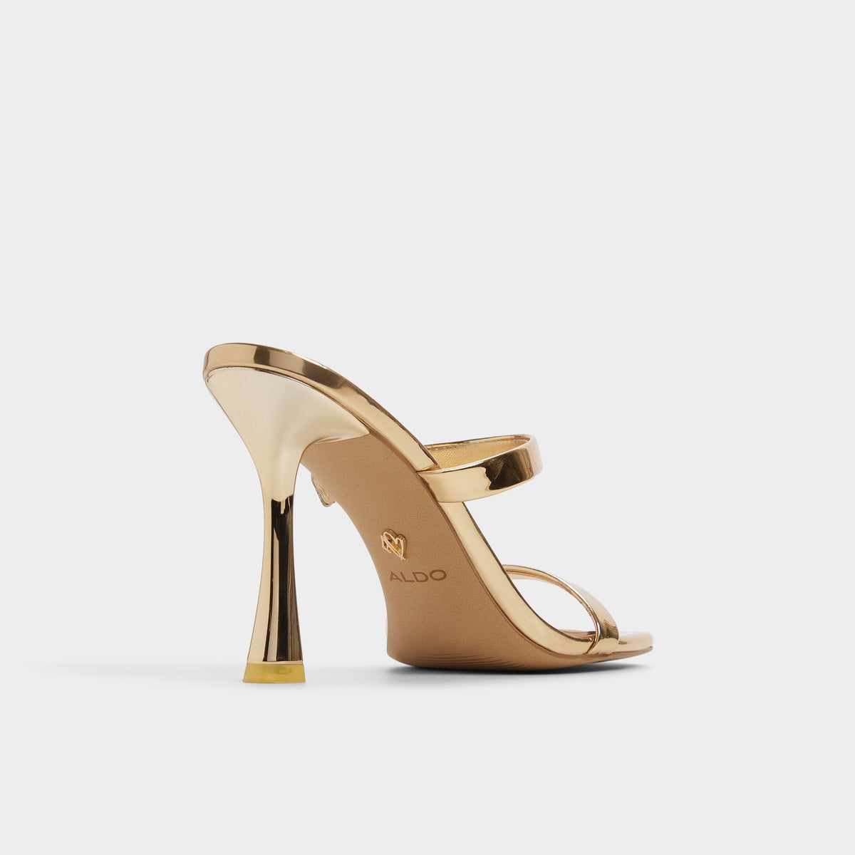 Evalyn in Gold - Strappy heeled sandal, Stiletto heel | Aldo