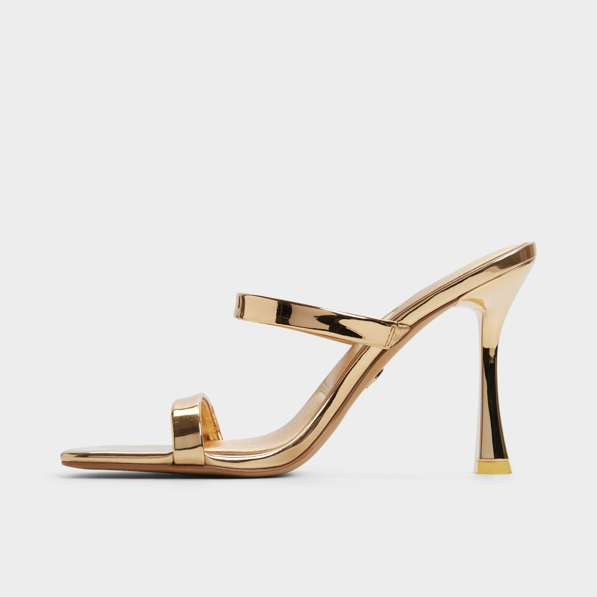 Evalyn in Gold - Strappy heeled sandal, Stiletto heel | Aldo