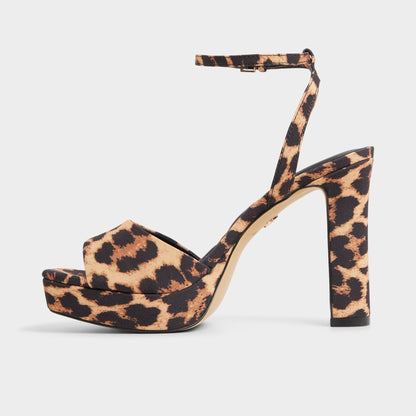 Chicgleam Brown Multi Women's Strappy sandals - Strappy heeled sandal, Platform | Aldo