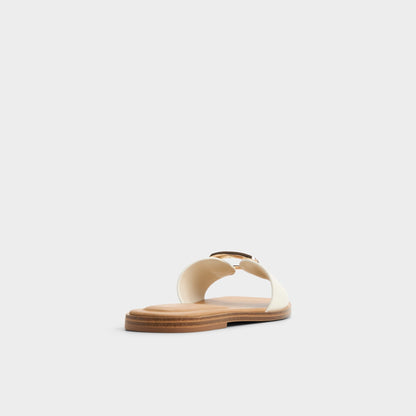 Tidella White Women's Flats - Slide sandal | Aldo