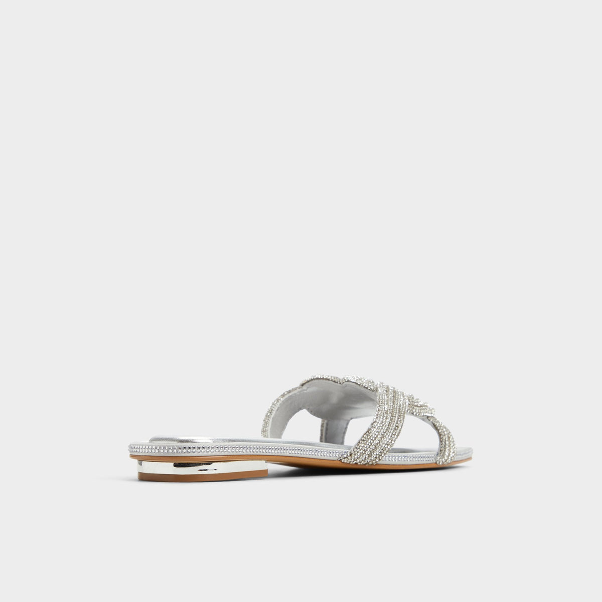 Karlina Silver Women's Iridescent metallics - Slide sandal | Aldo