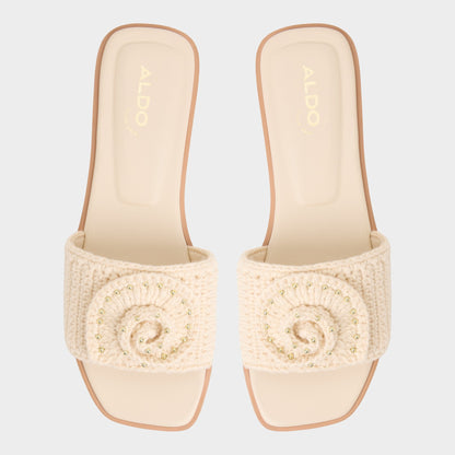 Sabbia Light Beige Women's Flats - Slide sandal | Aldo